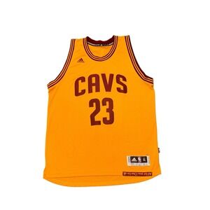 VTG Lebron James‎ Adidas Swingman Cavaliers Cavs Gold Jersey XL Length +2